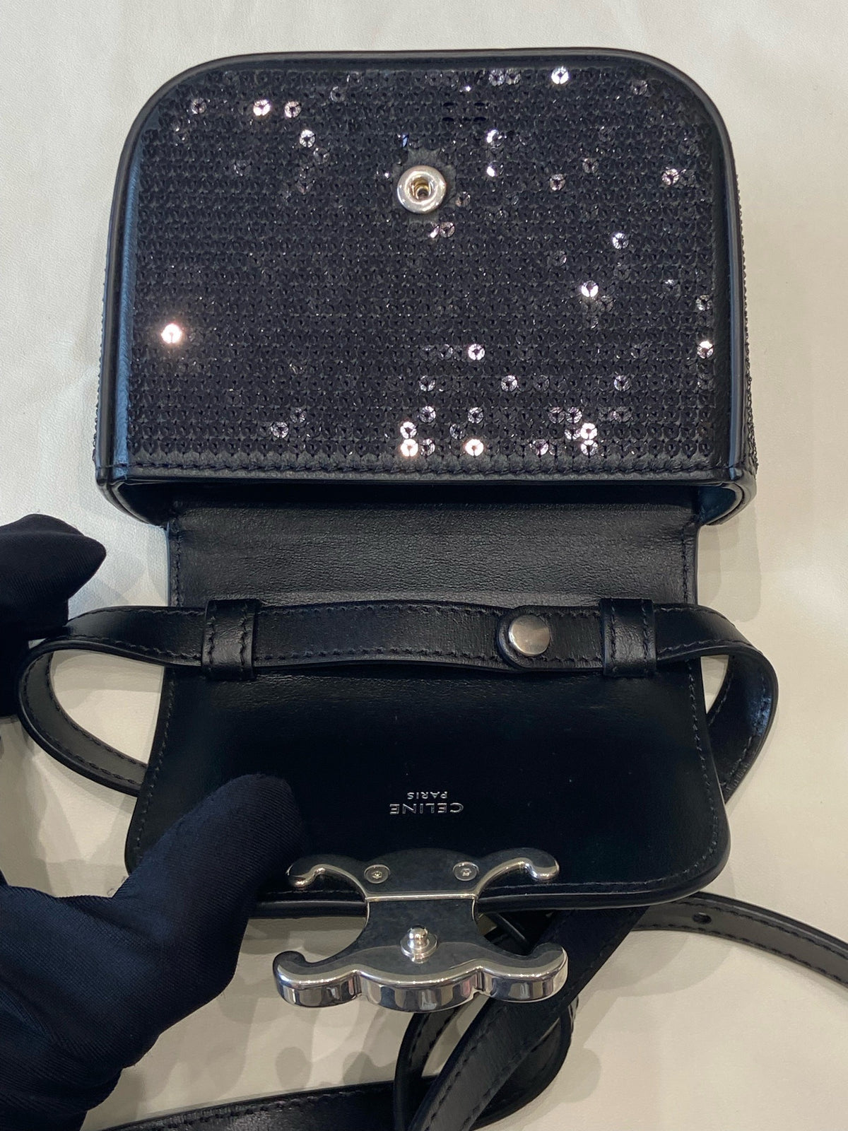 Celine - Triomphe - Cloth - Black - (mini)