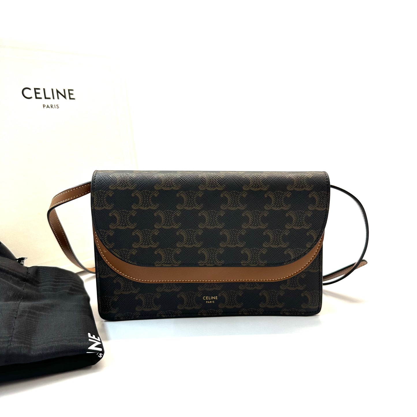 Celine - Triomphe - Cloth - Brown - (mini)