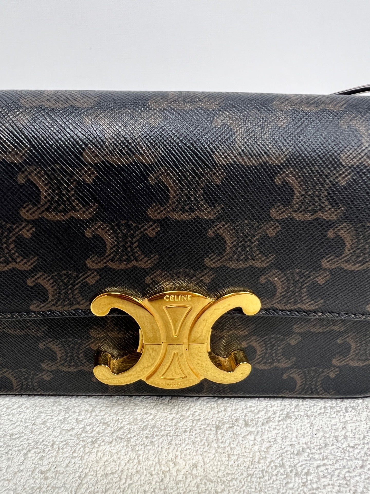 Celine - Triomphe - Cloth - Brown - (mini)
