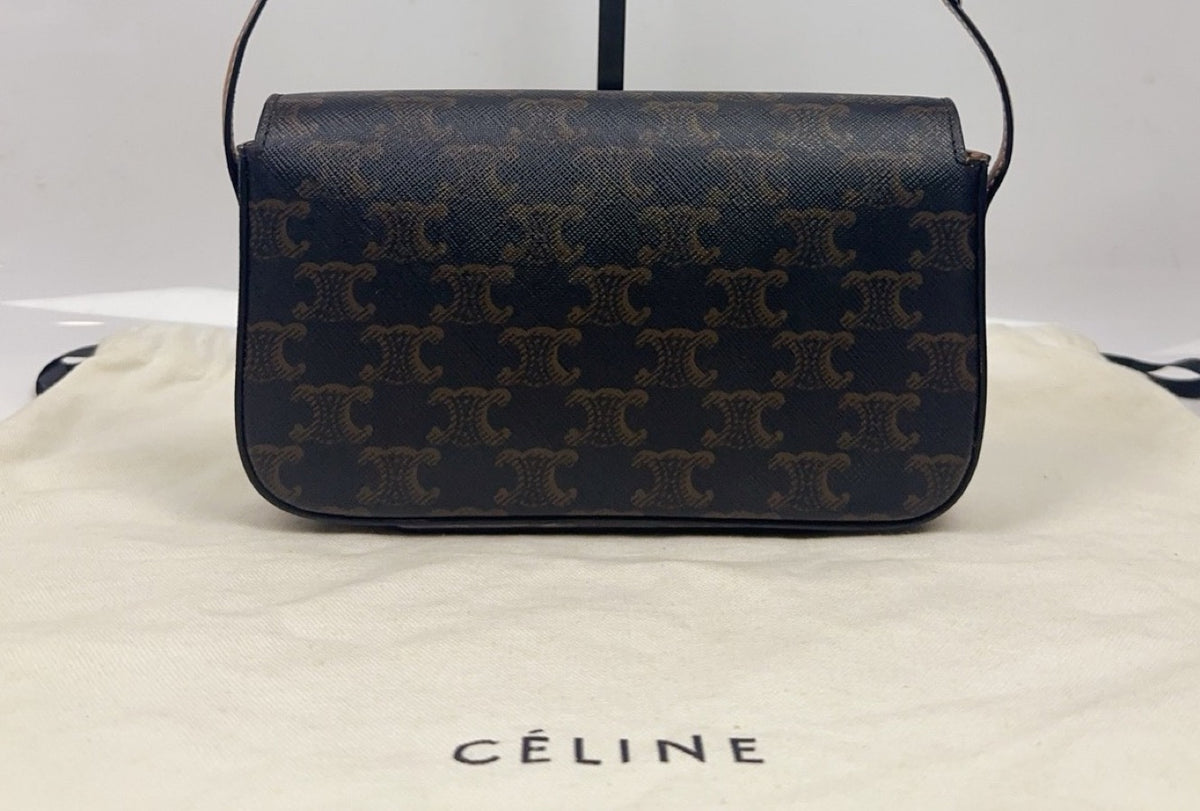 Celine - Triomphe - Cloth - Navy - (small)