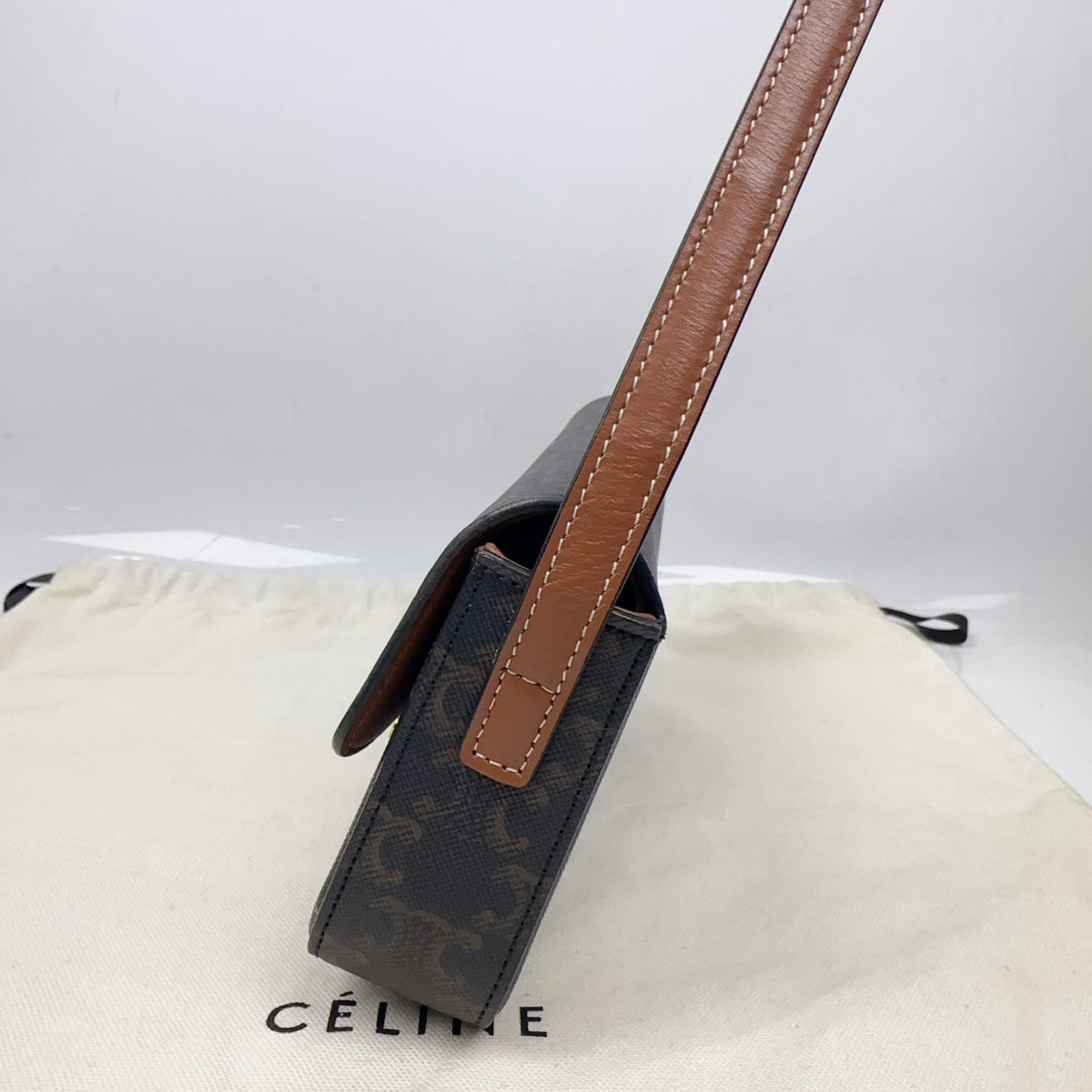 Celine - Triomphe - Cloth - Navy - (small)