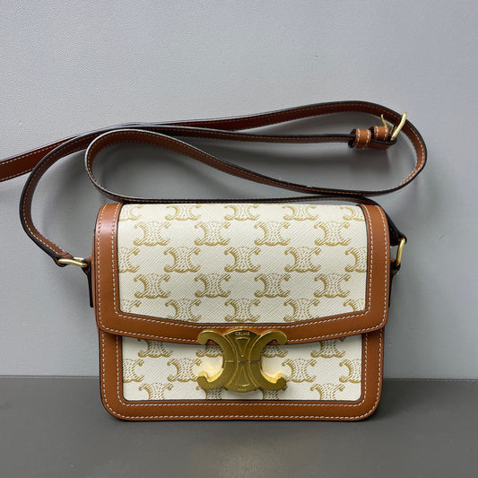 Celine - Triomphe - Cloth - White - (mini)