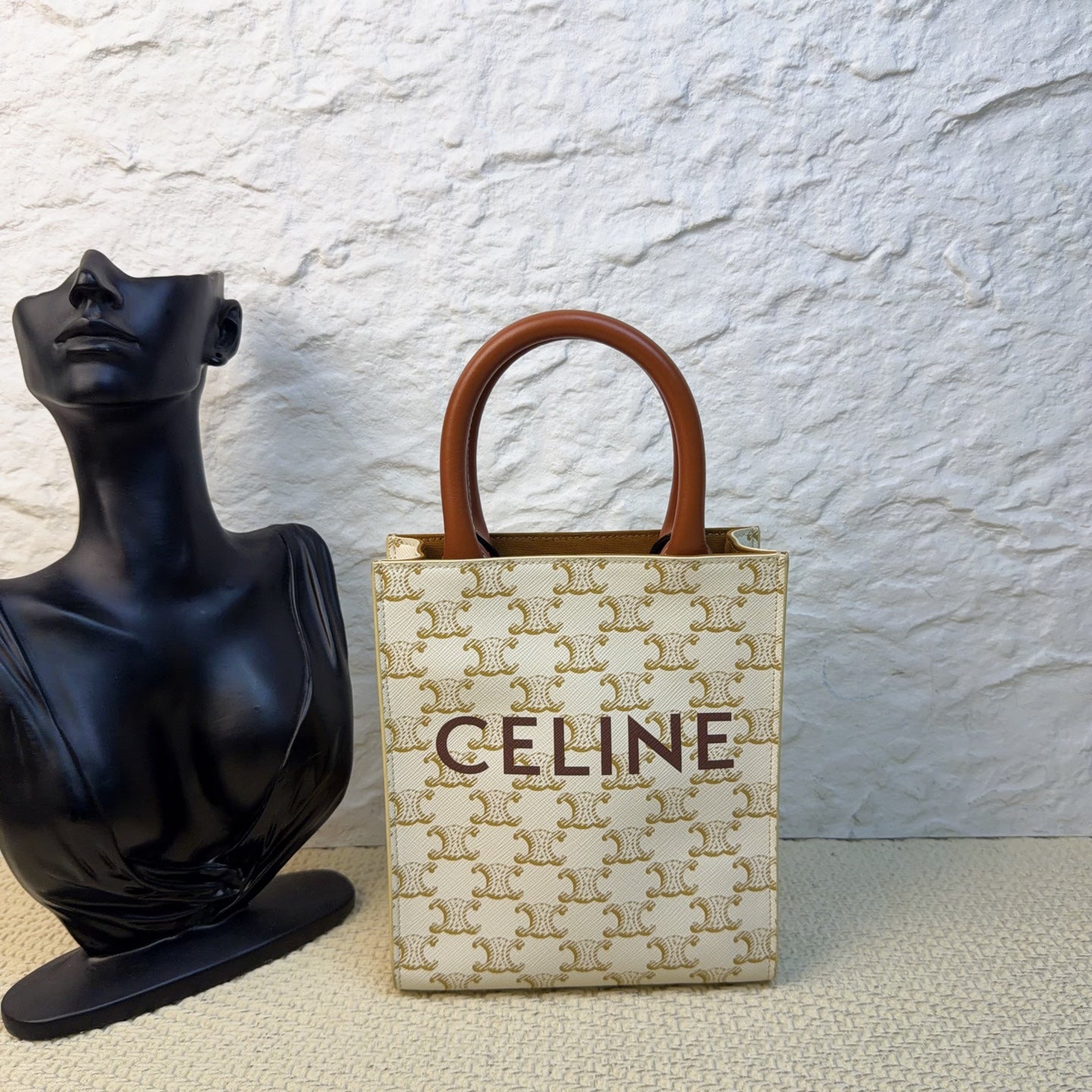 Celine - Triomphe - Cloth - White - (mini)