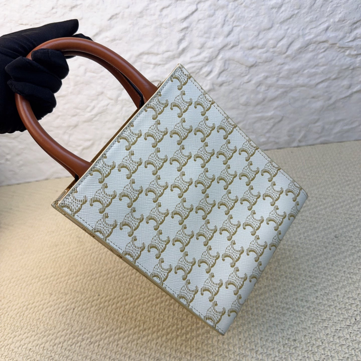 Celine - Triomphe - Cloth - White - (mini)