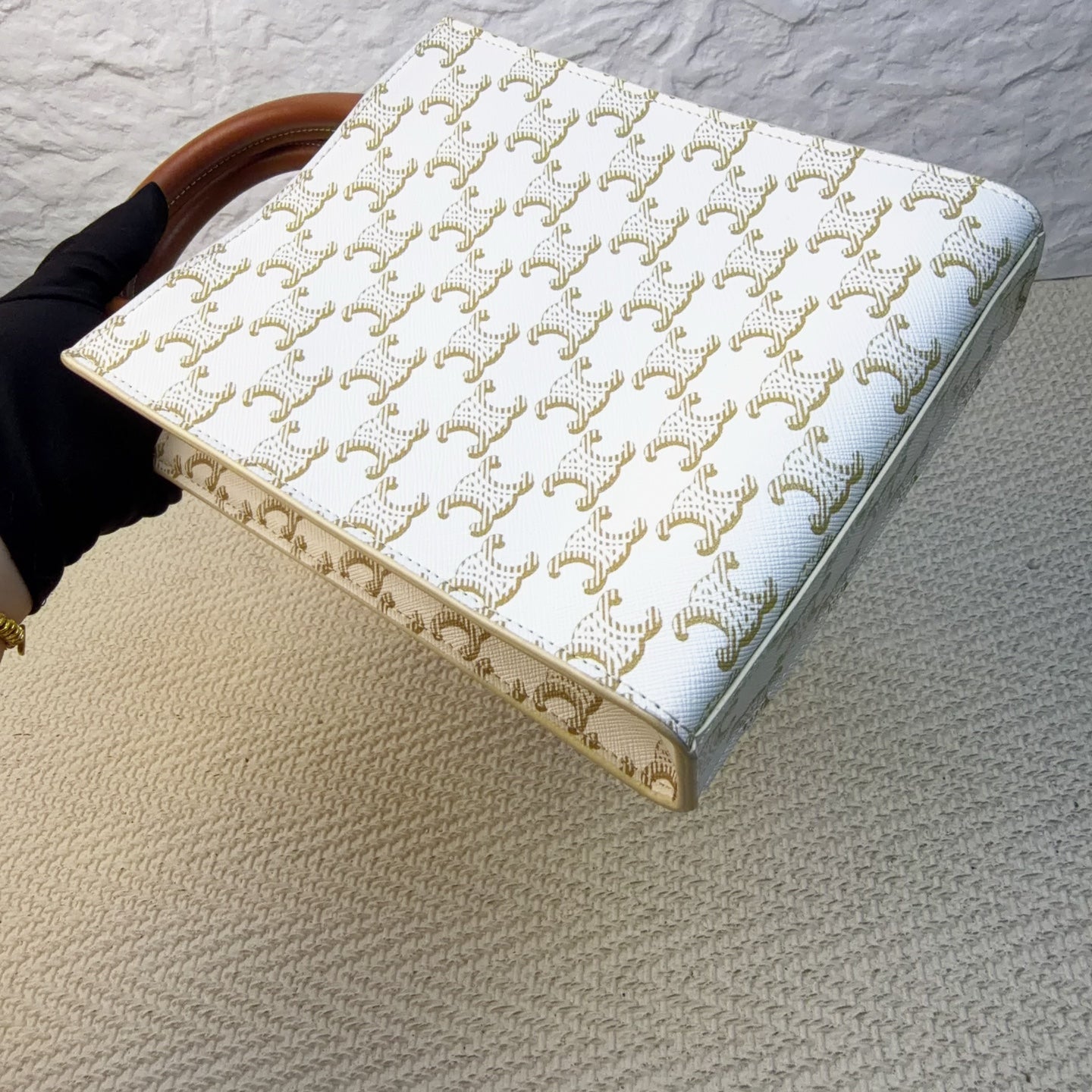 Celine - Triomphe - Cloth - White - (mini)