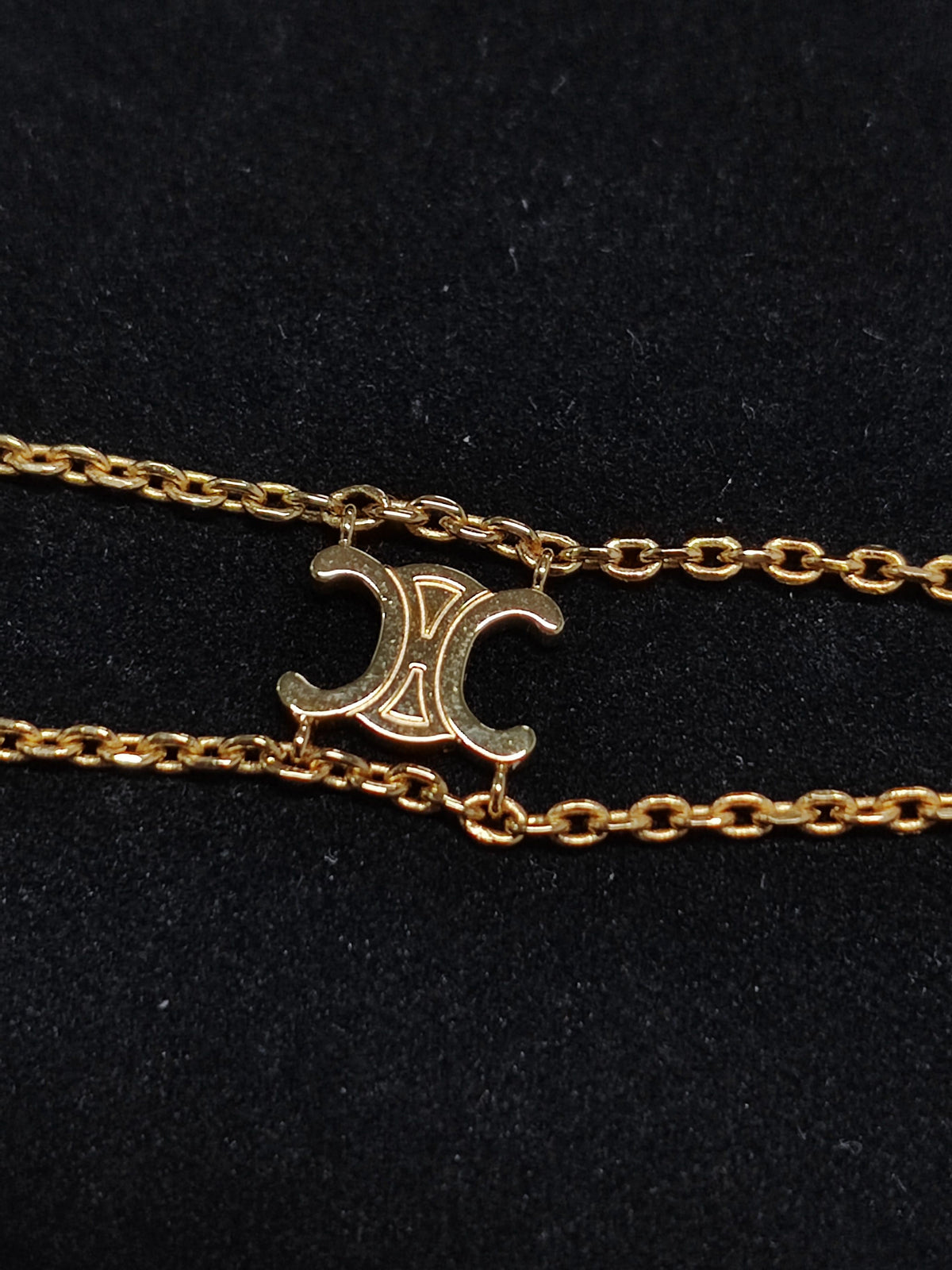 Celine - Triomphe - Gold-tone brass - Gold