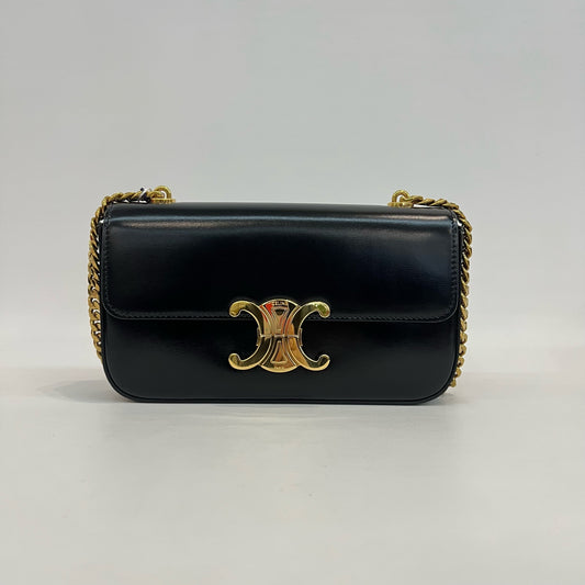 Celine - Triomphe - Leather - Black - (mini)