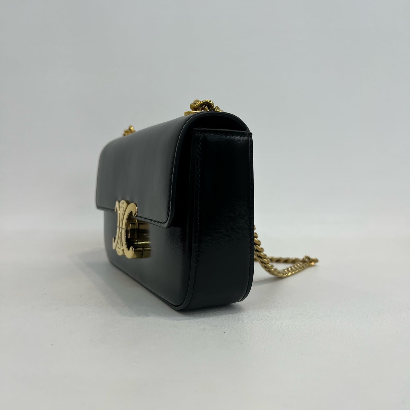 Celine - Triomphe - Leather - Black - (mini)