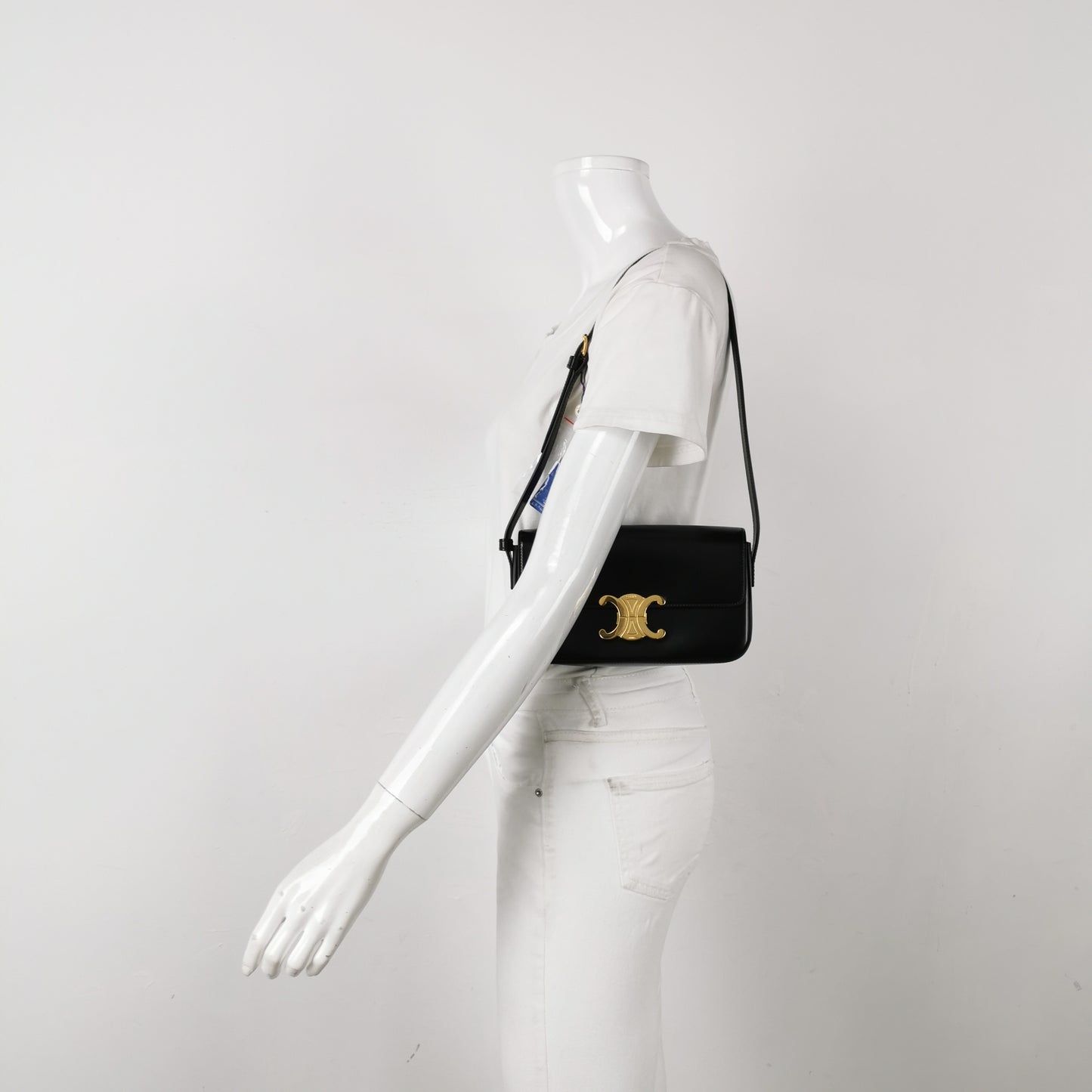 Celine - Triomphe - Leather - Black - (mini)