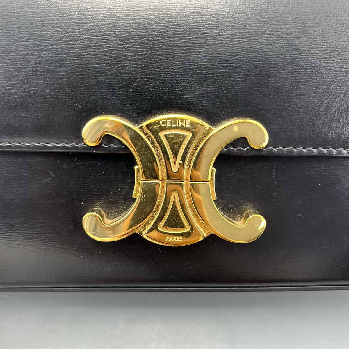 Celine - Triomphe - Leather - Black - (mini)