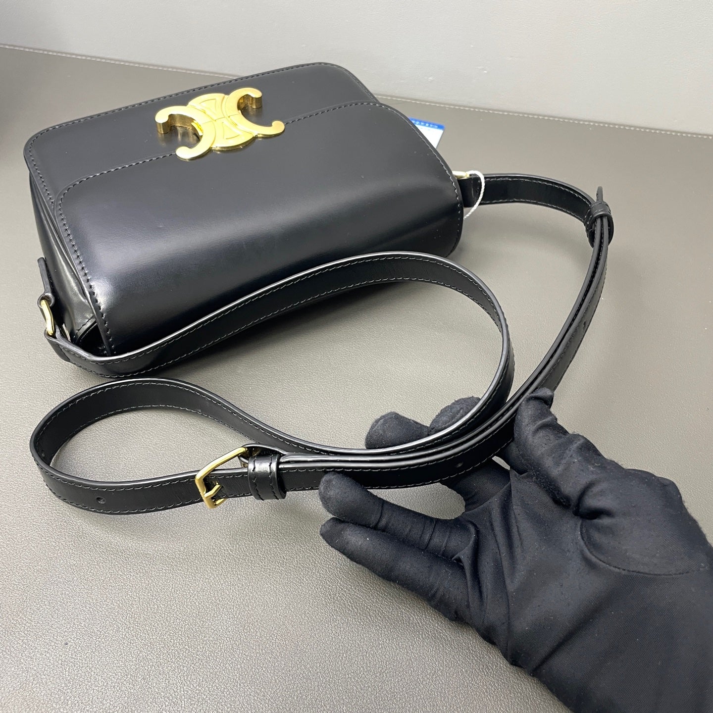 Celine - Triomphe - Leather - Black - (mini)