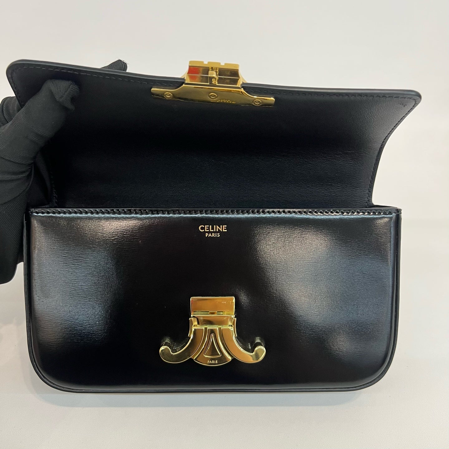 Celine - Triomphe - Leather - Black - (mini)