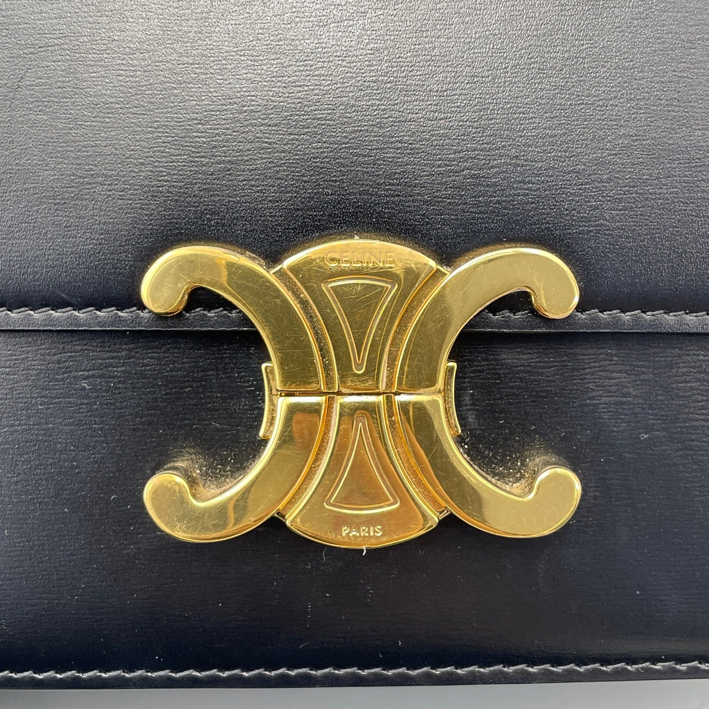Celine - Triomphe - Leather - Black - (mini)