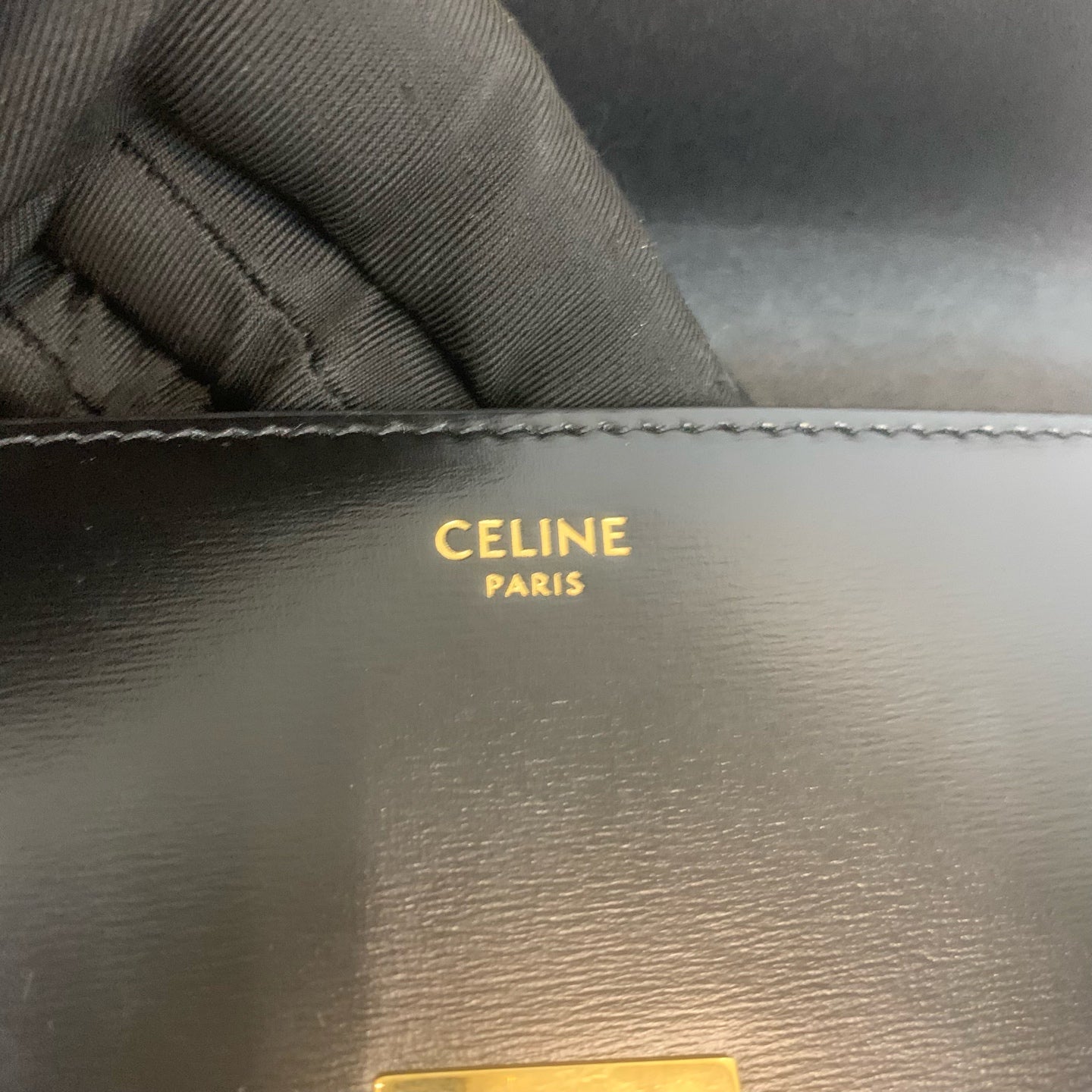 Celine - Triomphe - Leather - Black - (mini)