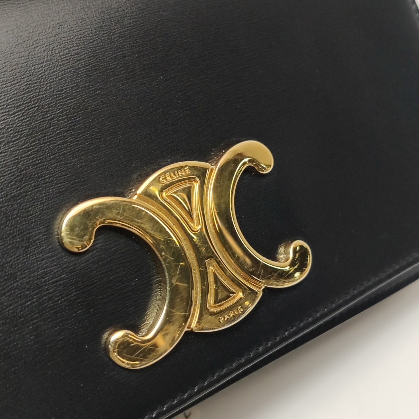 Celine - Triomphe - Leather - Black - (mini)