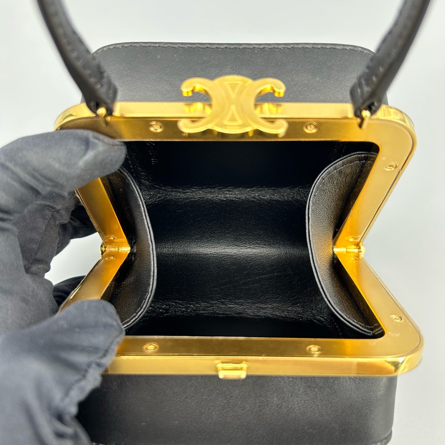 Celine - Triomphe - Leather - Black - (mini)