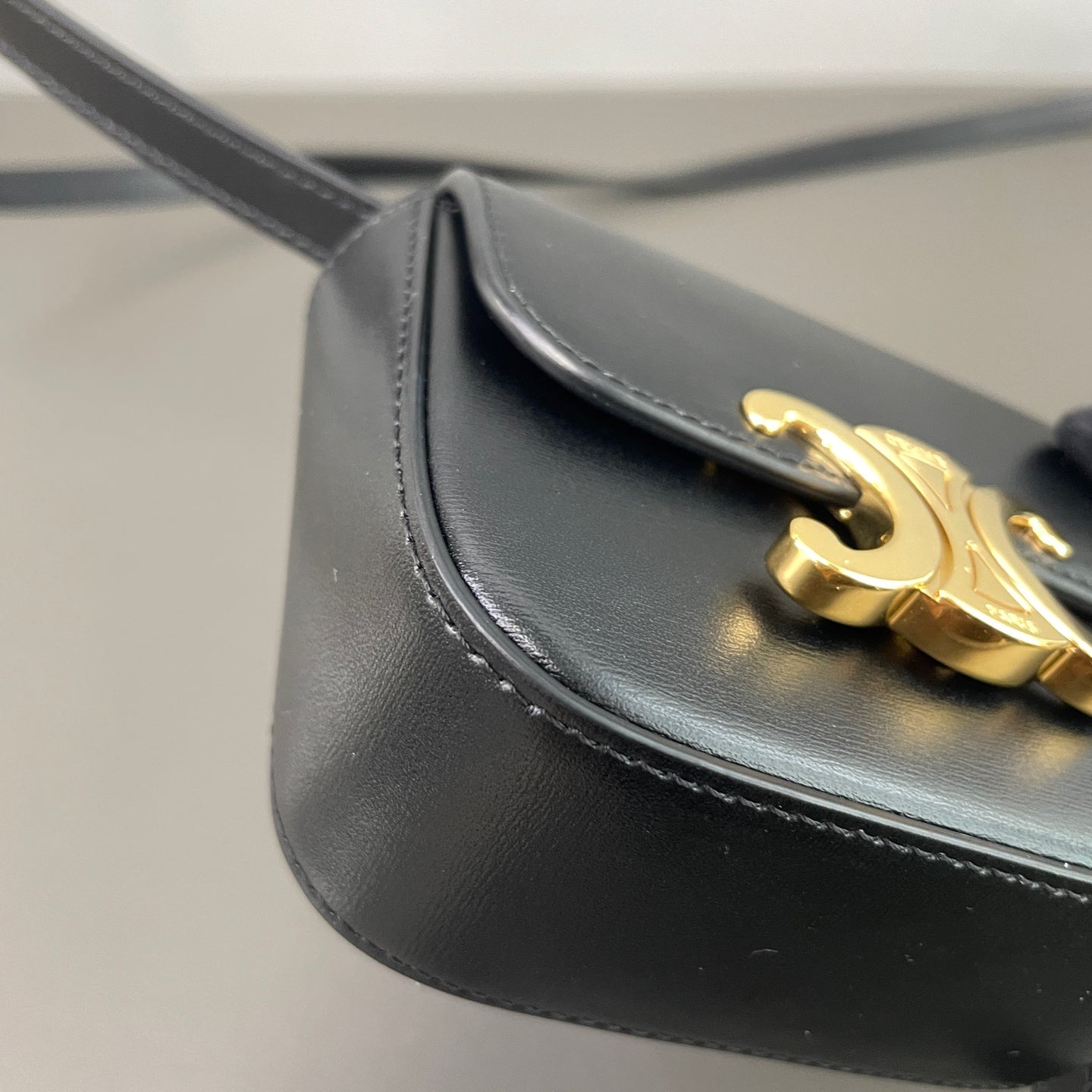 Celine - Triomphe - Leather - Black - (mini)