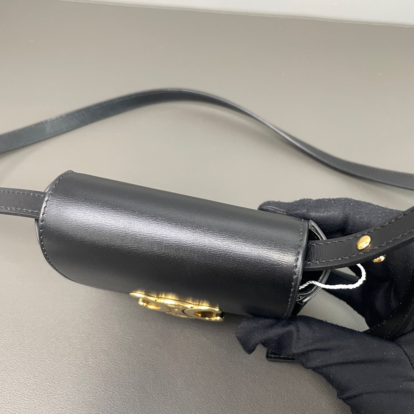 Celine - Triomphe - Leather - Black - (mini)
