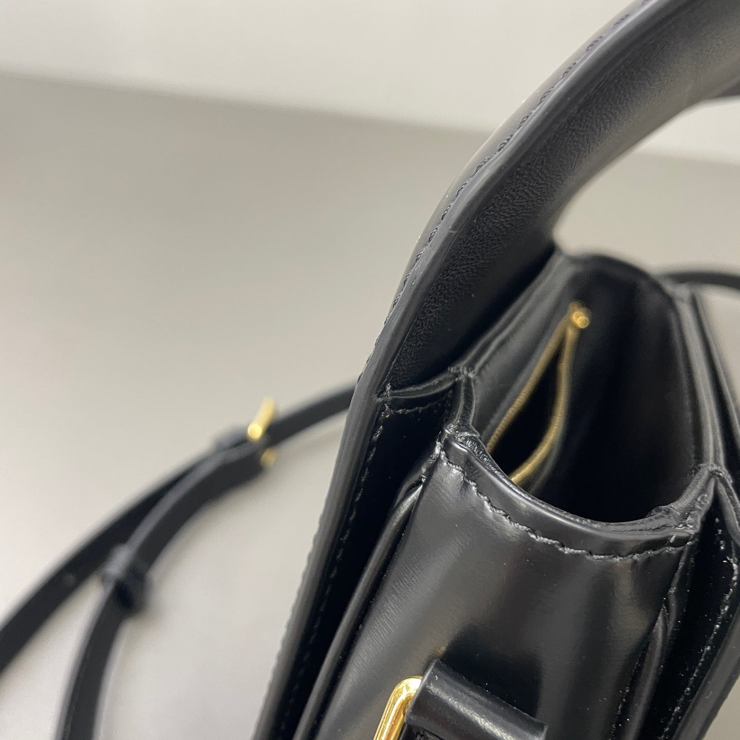 Celine - Triomphe - Leather - Black - (mini)