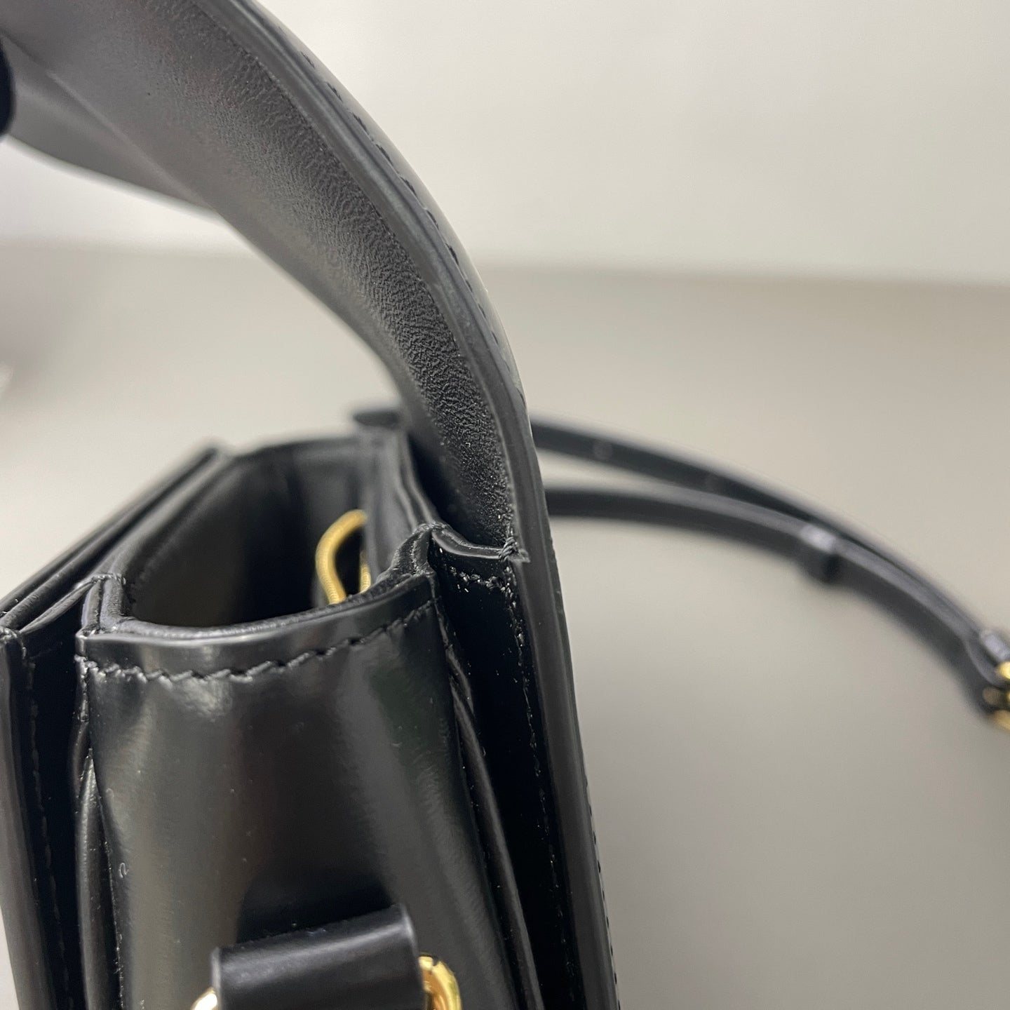 Celine - Triomphe - Leather - Black - (mini)