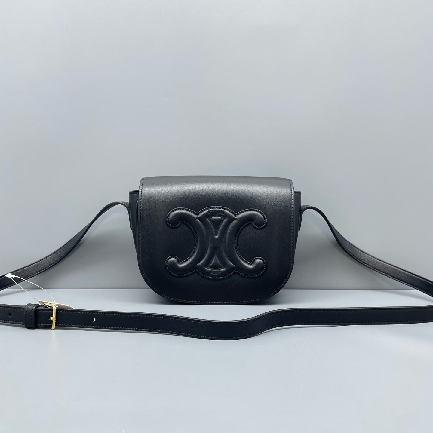 Celine - Triomphe - Leather - Black - (small)