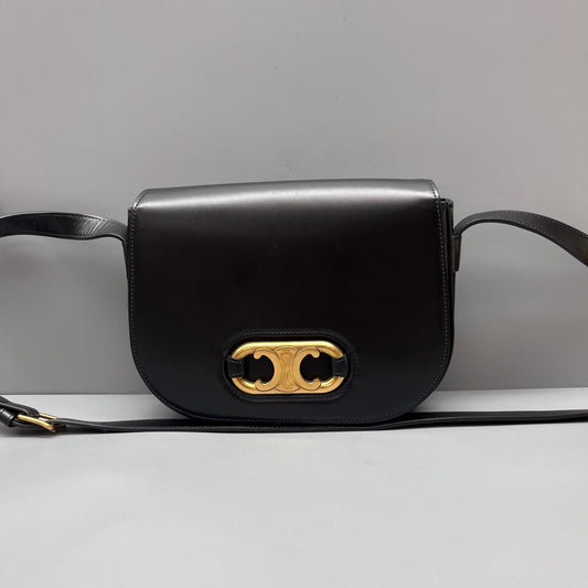 Celine - Triomphe - Leather - Black - (small)