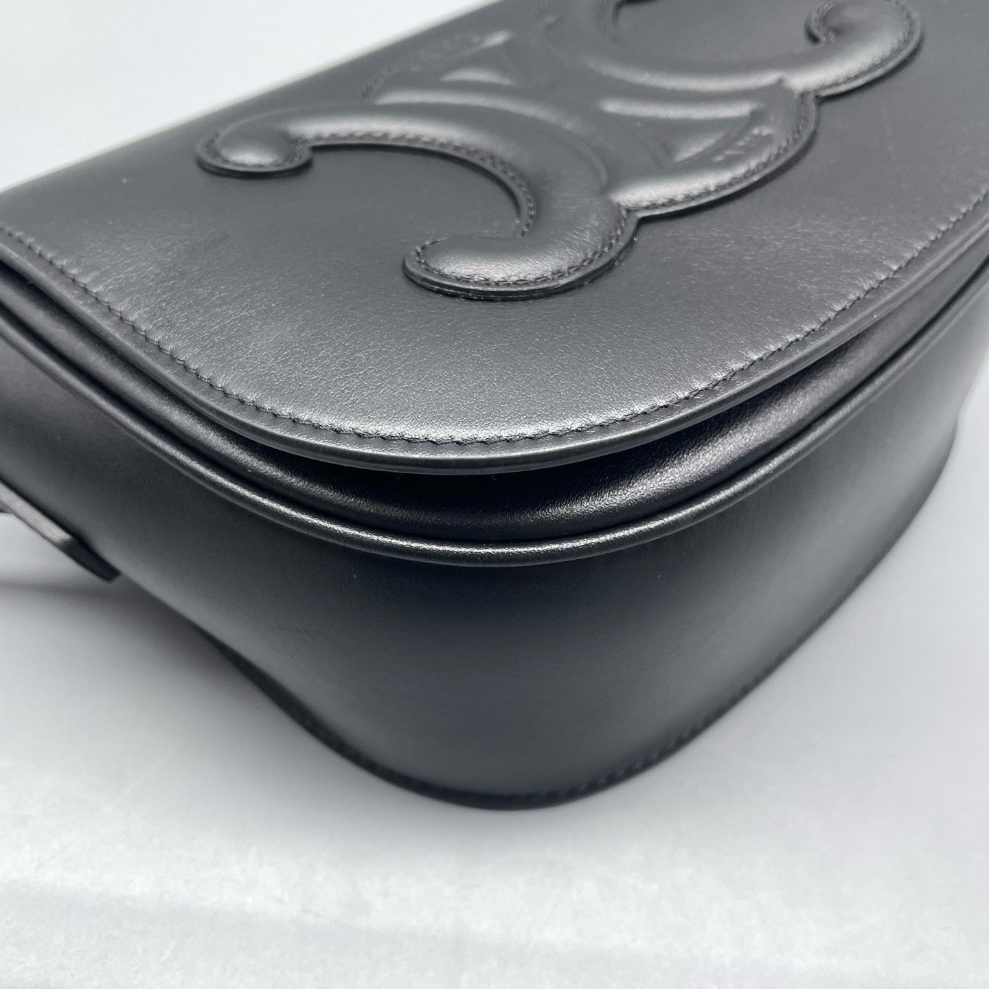 Celine - Triomphe - Leather - Black - (small)