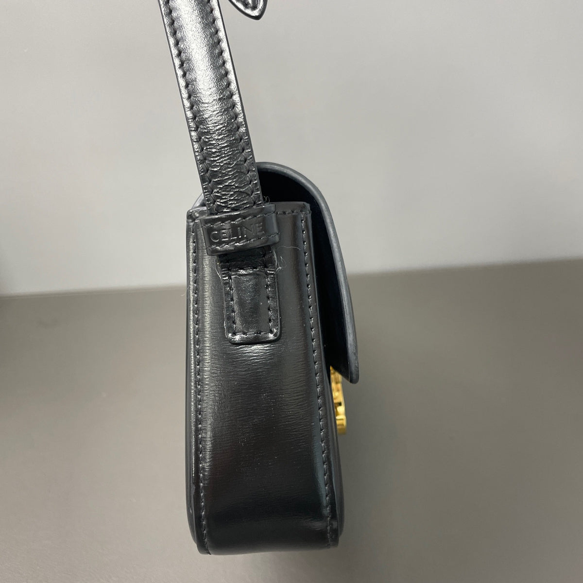 Celine - Triomphe - Leather - Black - (Small)