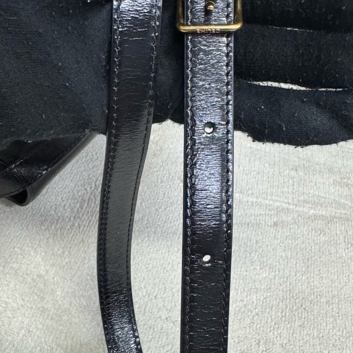 Celine - Triomphe - Leather - Black - (small)