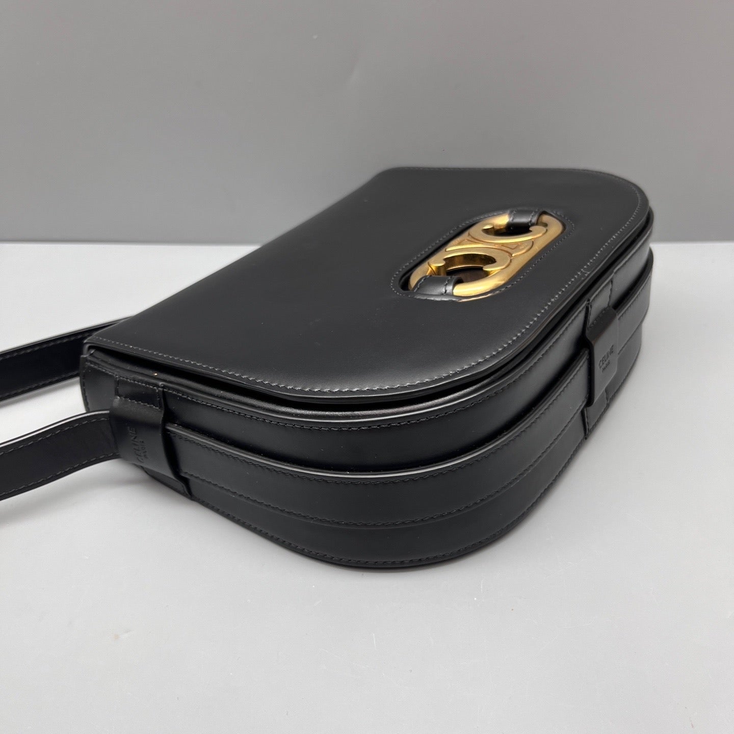 Celine - Triomphe - Leather - Black - (small)