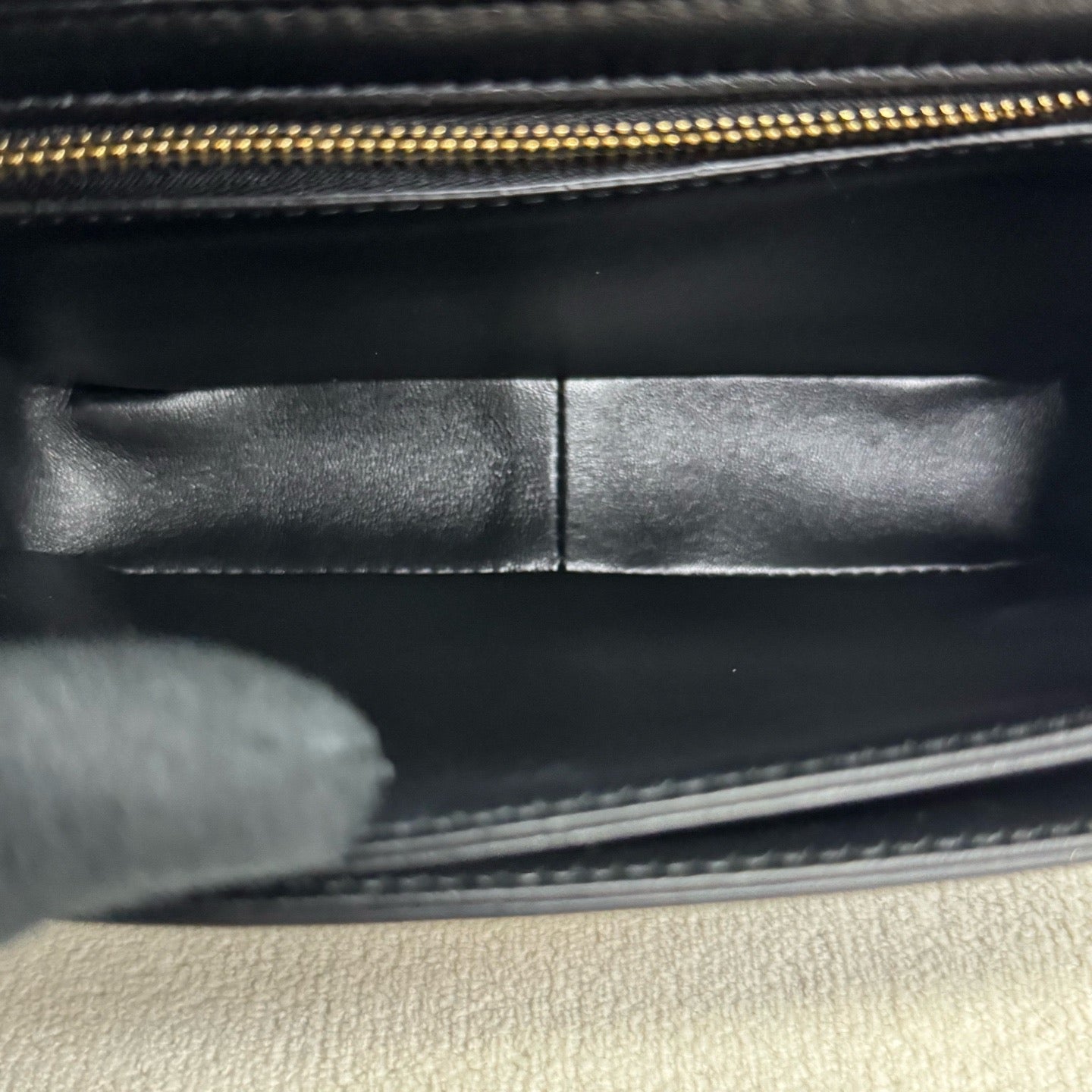 Celine - Triomphe - Leather - Black - (small)