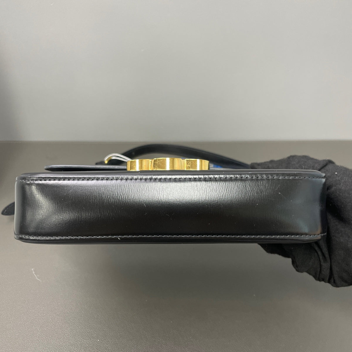 Celine - Triomphe - Leather - Black - (Small)