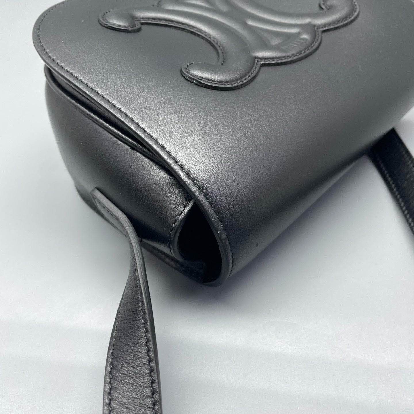 Celine - Triomphe - Leather - Black - (small)