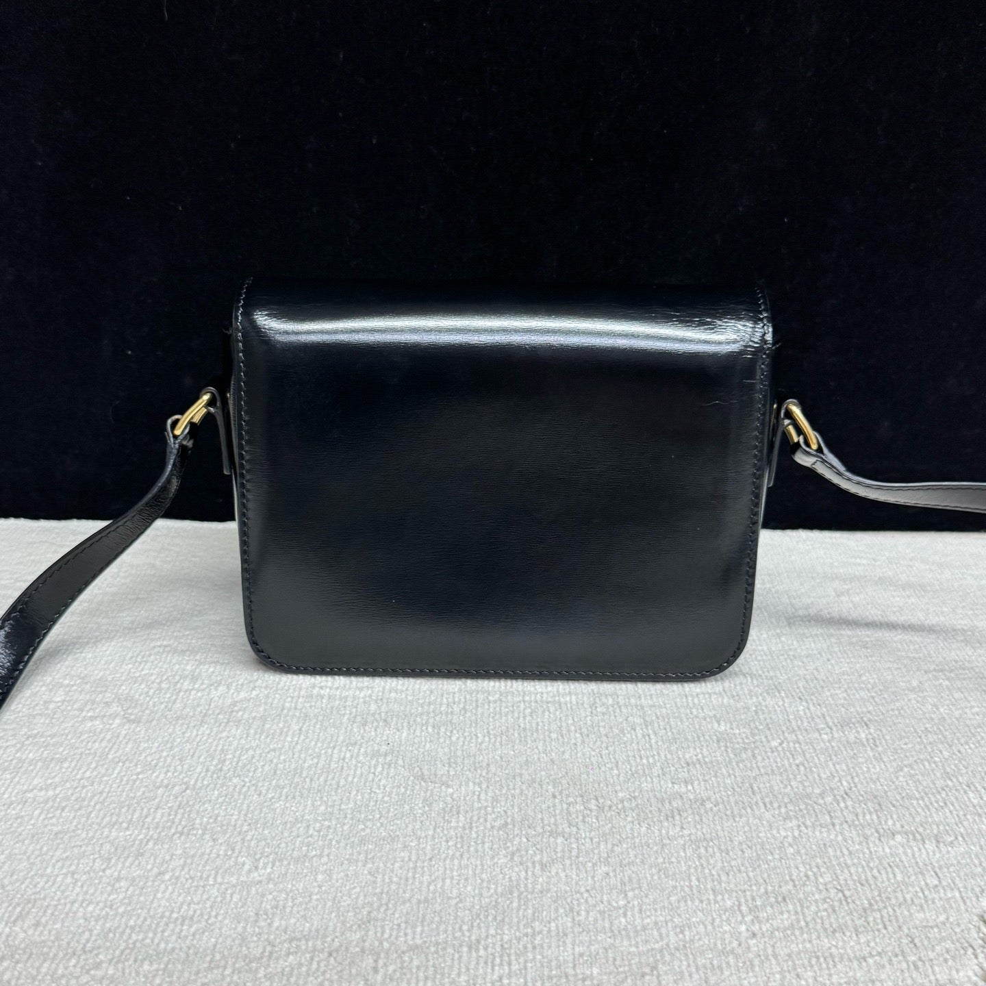 Celine - Triomphe - Leather - Black - (small)