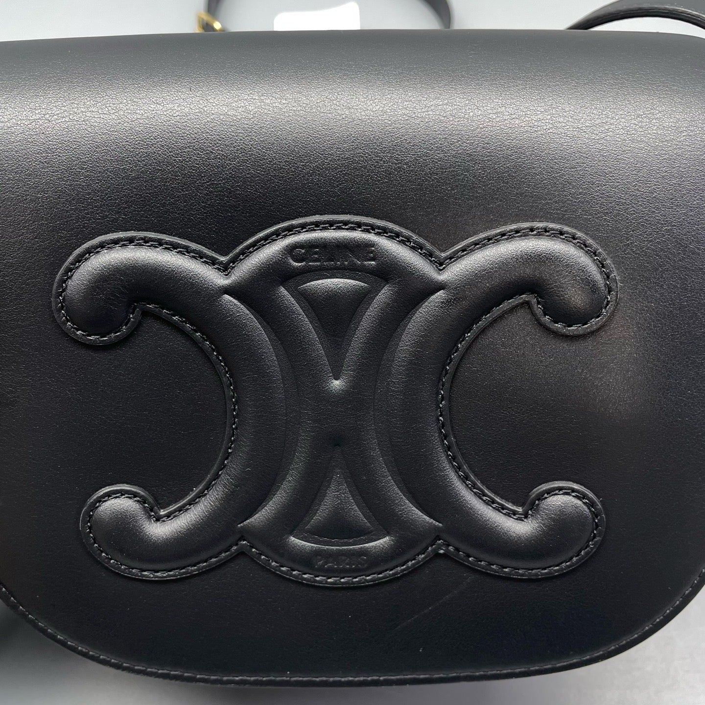 Celine - Triomphe - Leather - Black - (small)