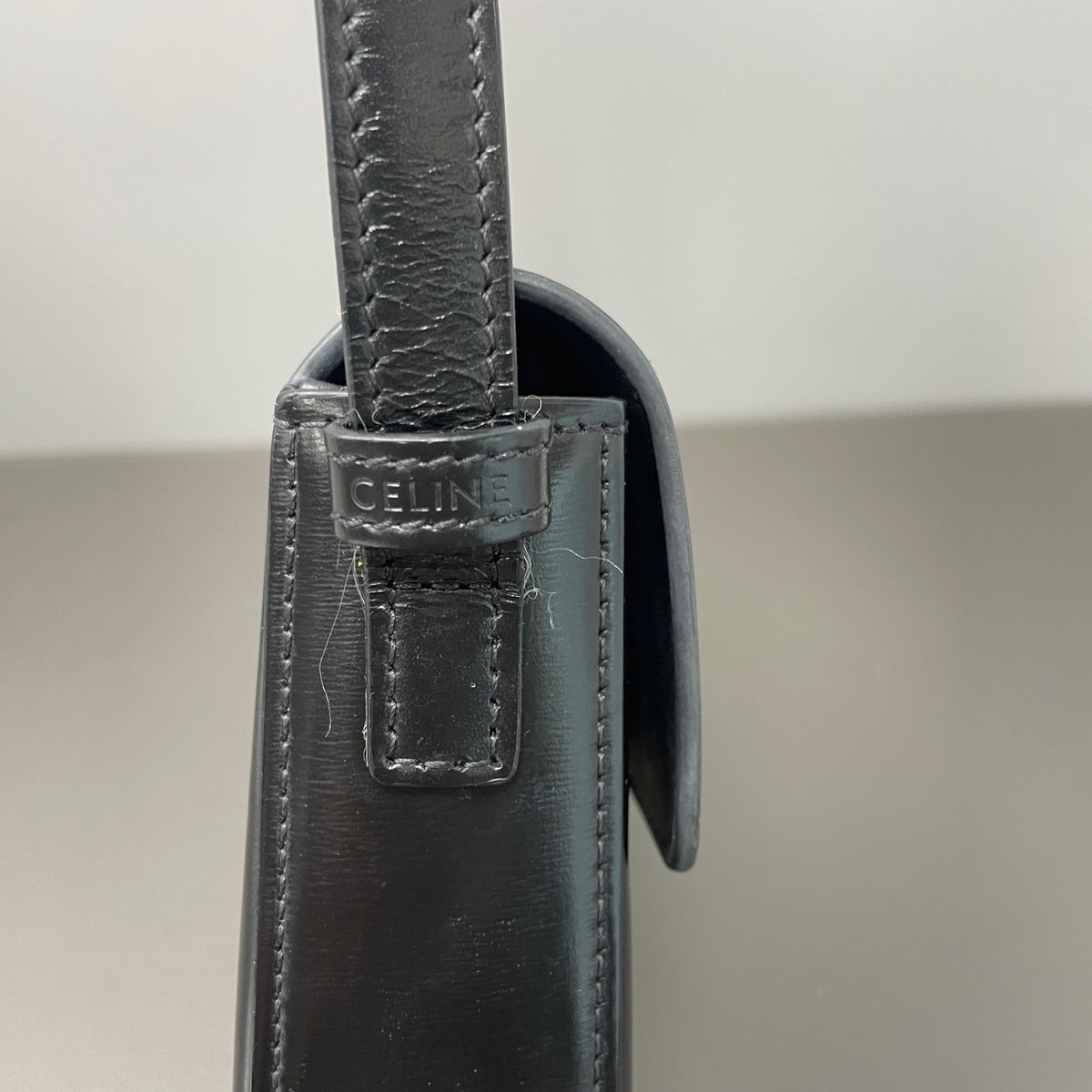 Celine - Triomphe - Leather - Black - (Small)