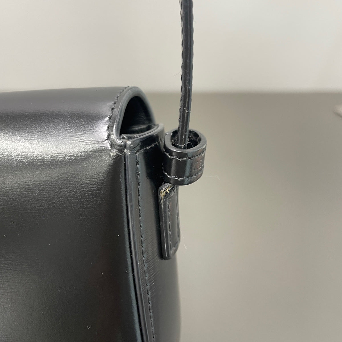 Celine - Triomphe - Leather - Black - (Small)
