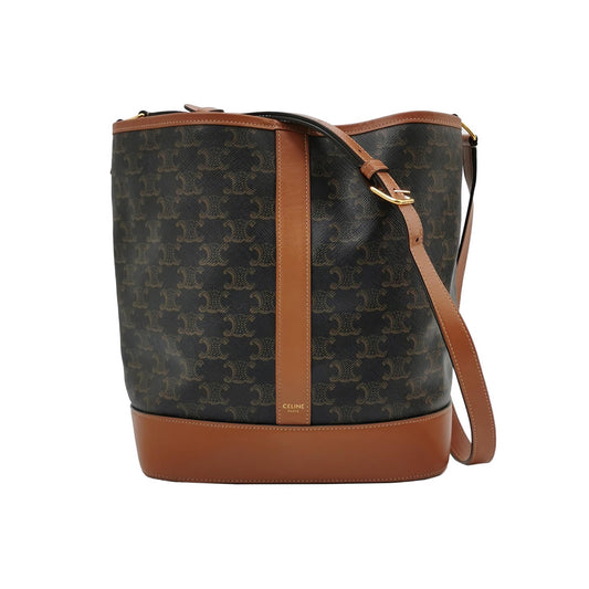 Celine - Triomphe - Leather - Brown - (medium)