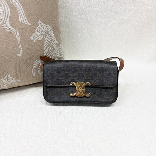 Celine - Triomphe - Leather - Brown - (mini)