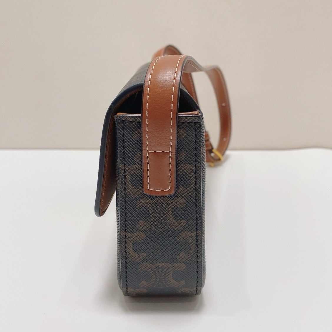 Celine - Triomphe - Leather - Brown - (mini)
