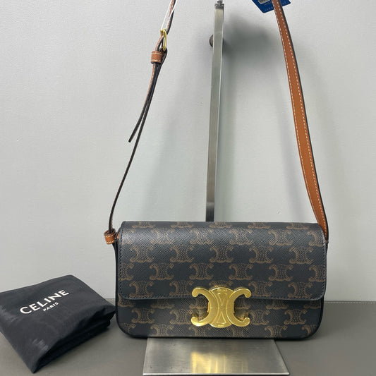 Celine - Triomphe - Leather - Brown - (small)