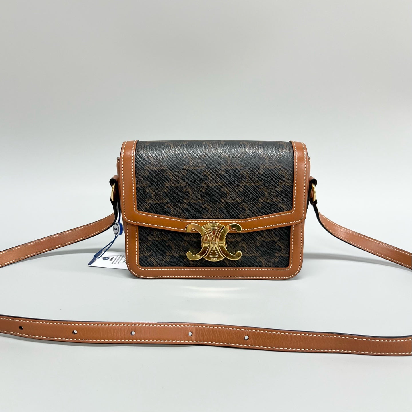 Celine - Triomphe - Leather - Brown - (small)