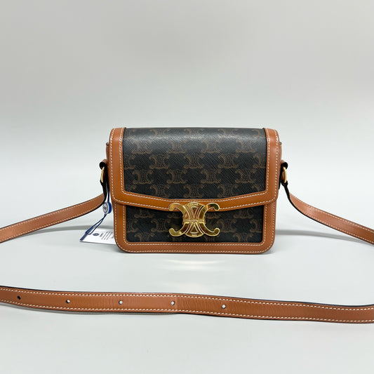 Celine - Triomphe - Leather - Brown - (small)