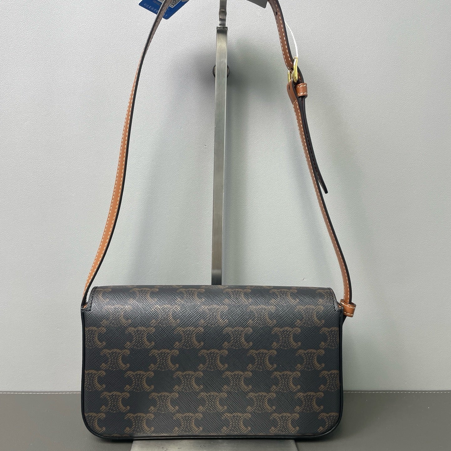 Celine - Triomphe - Leather - Brown - (small)