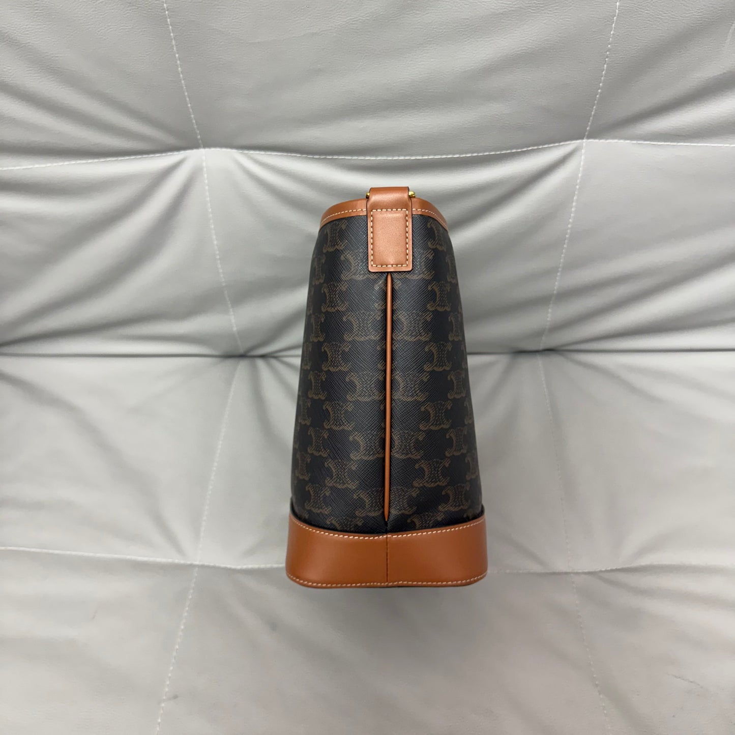 Celine - Triomphe - Leather - Brown - (small)