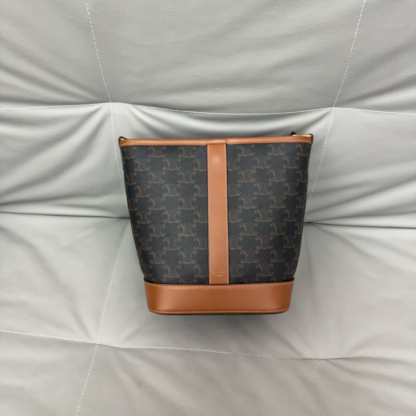 Celine - Triomphe - Leather - Brown - (small)