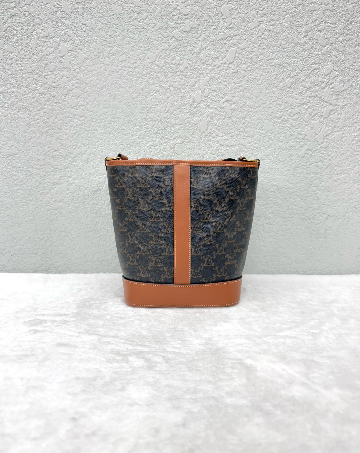 Celine - Triomphe - Leather - Brown - (Small)