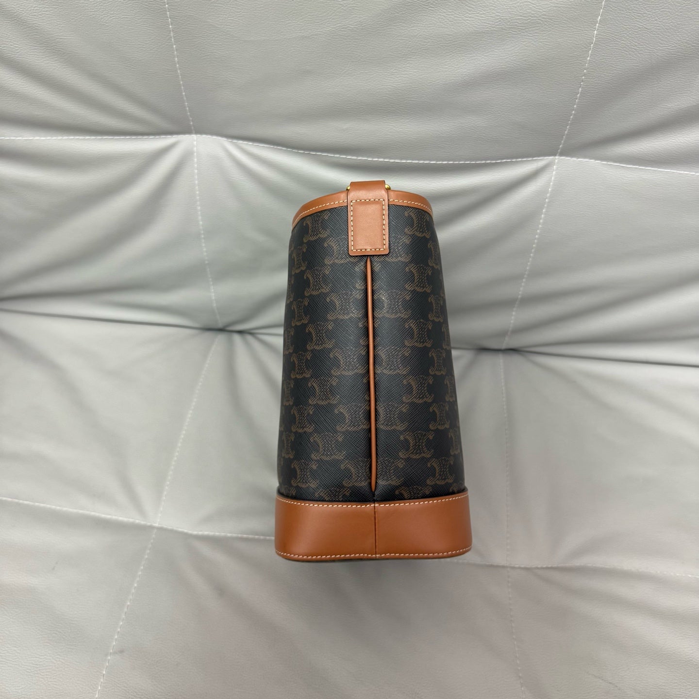 Celine - Triomphe - Leather - Brown - (small)