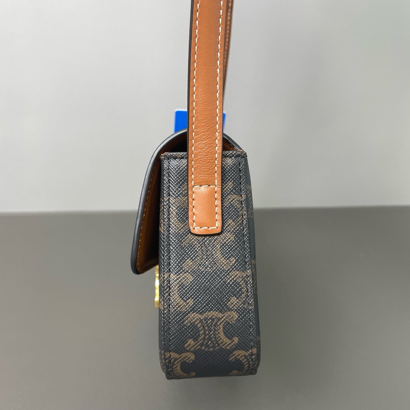 Celine - Triomphe - Leather - Brown - (small)