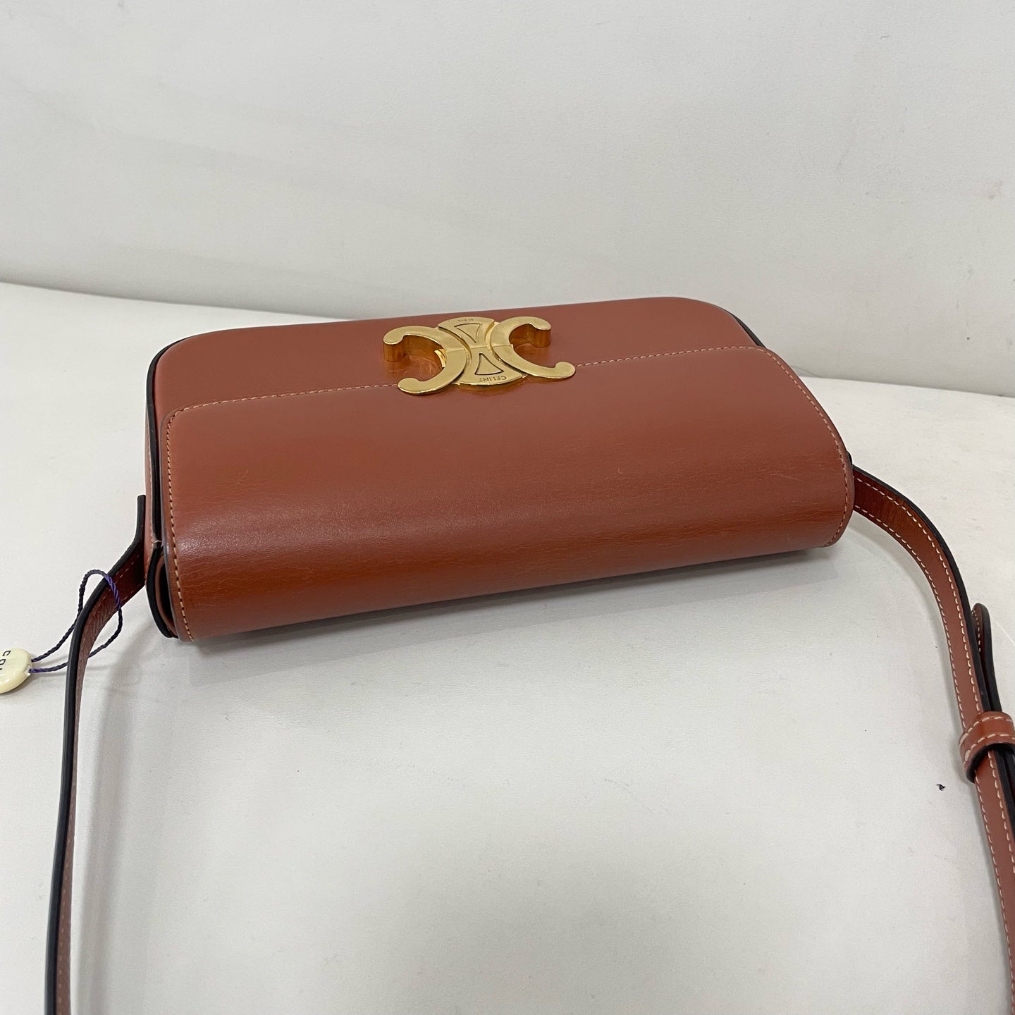 Celine - Triomphe - Leather - Brown - (small)